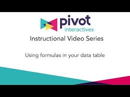 6/27/2020 student response | pivot interactives 1/7 1. Using Column Formulas In Pivot Interactives Youtube