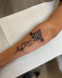 If you want to get a tattoo of someone's name in remembrance, then you should try out this tribute angel wings name tattoo. 22 Beautiful Roses With Names Tattoo Ideas For Women Saved Tattoo