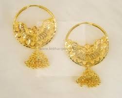 22k Gold Jhumkas Earrings Rings Ear Chains Gold Earrings Designs Gold Earrings Gold Necklace Set