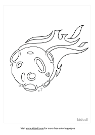 Meteor Coloring Pages Free Space Coloring Pages Kidadl