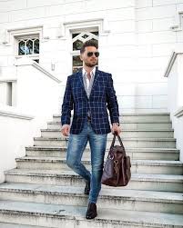 Black And White Check Blazer Mens Pin On Suits And Blazers Outfits