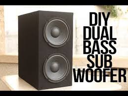 Diy Dual Driver Subwoofer For Car And Home Youtube Diy Subwoofer Subwoofer Sub Box Design