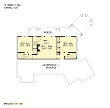 The vaulted great room opens out to a covered porch with skylights, while the unique angled dining room accesses a. House Plans With Basement Craftsman Home Plans