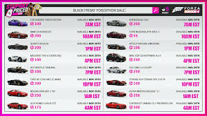 The hazardous conditions of winter won't often deter the koenigsegg, and despite being the fastest stock production car in the game, its 9.5 handling will enable drivers to keep things under control. Gmt To Est Times For Forza Horizon 4 S Black Friday Forzathon Shop Sale Forzahorizon