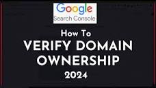 Verify Domain Ownership Via DNS Record In 2024 In 2Minutes (Google ...