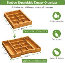We did not find results for: Buy Bamboo Expandable Drawer Organizer Adjustable Silverware Organizer With Removable Dividers Cutlery Tray Perfect For Kitchen Bathroom Office Bedroom By Pipishell Online In Vietnam B087rs6jws