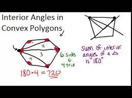 Interior Angles In Convex Polygons Lesson Geometry Concepts Youtube