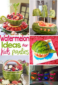 Creative Ways To Serve Watermelon At Kids Parties Design Dazzle Watermelon Party Kids Party Watermelon Dessert