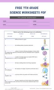 Free printable grammar and vocabulary worksheets, tests, games, videos, books for esl students. Free 7th Grade Science Worksheets Pdf 2 Worksheets Free