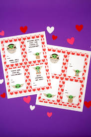 These valentines from almost makes perfect are both retro and modern at the same time. Free Printable Baby Yoda Valentines Happiness Is Homemade