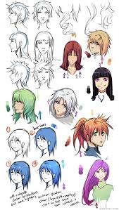 One common characteristic of this hair is that the portions that would cover the eyes are often swept to the sides with one big chunk going down the middle of the face to around. How To Draw Anime Tutorial With Beautiful Anime Character Drawings