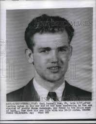1956 Press Photo Vernal, Utah Carl Donnell Dow, charged with sex slaying