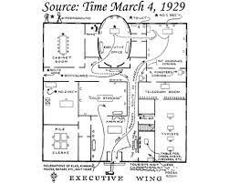 The west wing lobby of the white house dec. West Wing Floor Plan 1929 White House Historical Association