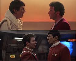 Image result for captain kirk throws finger