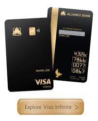 Annuitet to'lovlari (asosiy qarz va foizlarni o'z ichiga oluvchi oylik teng miqdordagi to'lovlar). Visa Platinum Card Alliance Bank Malaysia