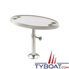 Table basse et d'appoint sur gifi.fr ✅ tout l'équipement et la décoration dont vous avez besoin pour votre intérieur ✅ paiement en 3 fois sans frais. Vetus Table Ovale 76 X 45 Cm Pied Reglable Et Amovible Hauteur 68 Cm Vetus Ptt5070 Tyboat Com