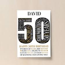 Cafepress brings your passions to life with the perfect item for every occasion. Personalised 50th Birthday Gift 50th Word Art Print 50th Gifts