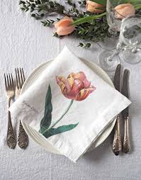 Linen napkins is a simple way to transform a table from the everyday to the special occasion. Pink Flowers Fancy Linen Cloth Napkins 100 Linen Linoroom