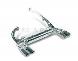 There is some mild blistering around the license plate panel due to previous excessive exhaust heat. Ferrari 308 Gt4 Dino Larini Sports Exhaust System