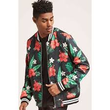 Forever21 Tropical Floral Bomber Jacket 35 Liked On Polyvore Featuring Men S Fashion Men S Cloth Blazers For Men Casual Floral Bomber Jacket Mens Jackets