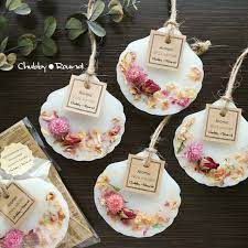 ぷち可愛い シェル アロマワックスサシェ relax garden wax tablet diy candles handmade candles