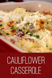 Cauliflower Casserole Recipe Cauliflower Casserole Recipes Recipes Casserole Recipes