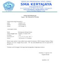 Contoh surat keterangan kepala sekolah. Surat Keterangan Pernah Bersekolah