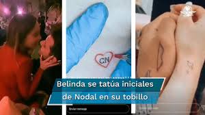 Sin embargo, no son los únicos tatuajes que la romántica pareja se hizo, pues lo que ha llamado más la atención es que belinda decidió plasmarse las iniciales del nombre de su novio. Christian Nodal Y Belinda Hacen Votos De Amor Con Tatuaje