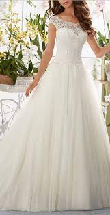 Beauty Bridal 2016 Simple Long A Line Cap Sleeve Train Lace Wedding Dresses Lace Beach Wedding Dress Dream Wedding Dresses Beach Wedding Dress