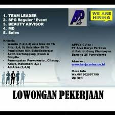 Info loker purbalingga update setiap hari email : Lowongan Kerja Cilacap Purwokerto Gaji Tinggi Cari Kerja