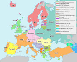 Where Does Christmas Come From Translations And Etymologies Of Holidays In Europe 3065x2460 Imgur Mapas Del Mundo Cartografia Historia Antigua