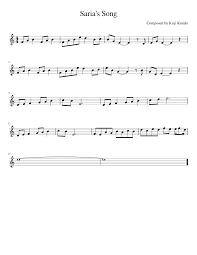 Saria S Song Clarinet Music Flute Sheet Music Ocarina Music