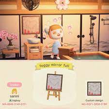 I Made A Few Different Foggy Bathroom Mirrors Both Are Posted So Just Check Out The Creator Code F Animal Crossing Qr Animal Crossing Cats New Animal Crossing