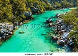 Der Fluss Soca In Der Soca Tal Slowenien Europa Stockfotografie Alamy