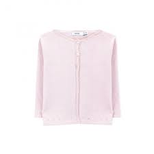 Cashmere Knitted Sweater Front Buttons Light Pink Oh Baby