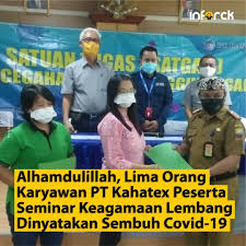 Salam penutup dan harapan agar diterima menjadi bagian dalam perusahaan yang dilamar, di. Info Rancaekek Lima Orang Karyawan Pt Kahatex Kabupaten Sumedang Jawa Barat Yang Terkonfirmasi Positif Covid 19 Telah Dinyatakan Sembuh Kelima Pasien Itu Sempat Menjalani Perawatan Luddy Sutedja Manager Bagian Umum Pt