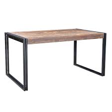Glass dining table with wooden legs. Handmade Timbergirl Old Reclaimed Wood Dining Table With Iron Legs India Appu Art And Handicrafts