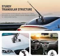 Neewer CA065 Action Camera / Smartphone Triple Powerful Triangular  Structure Suction Cup Car Mount Kit Set with 360° Dual Ball Head, 4 Section  ...