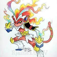 Mega Infernape I Was Looking Over Sun Wukong Monkey King For Inspiration And Came Up With This What Do You G Monkey King Pokemon Moon Curious Creatures