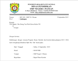 Contoh surat undangan rapat wali murid. Contoh Surat Undangan Rapat Orang Tua Dari Sekolah Contoh Surat