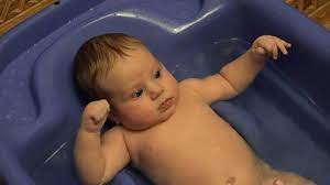 Placing your baby bath tub inside the big bath is another great option, as it makes filling up. 3 Months Old Baby Bath Stock Footage Video 100 Royalty Free 9159014 Shutterstock