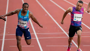 Doug Harrison Canadian Sprinter Andre De Grasse Made It Back To Back Victories In The Men S 100 Metres At The Bislet Track And Field Athlete Team Canada Oslo