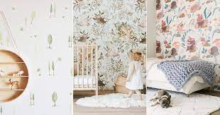 Consider choosing a woodland motif. Whimsy Woodland Themed Nursery Trend 24 Modern Baby S Room Wallpapers With Major Enchanted Forest Vibes Praise Wedding