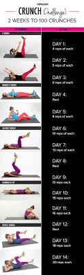 How many crunches do you have to do to get abs? Transform Your Abs With This 2 Week Crunch Challenge It Takes Just A Few Minutes A Day Crunch Challenge Types Of Crunches Health Fitness