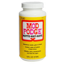 It is exactly the same as mod podge gloss and mod podge matte with the exception of the finish. Mod Podge Decoupage Glue And Finish Matte 16oz 473ml Jackson S Art Supplies