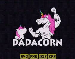 Dadacorn Svg Files For Silhouette Files For Cricut Svg Dxf Eps Png Instant Download In 2020 Svg Unicorn Svg Dxf