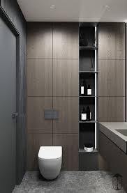 Today, industrial bathroom design styles are well known and sound very familiar to us. Grey Modern Industrial Apartment Interiors Modern Bathroom Design Apartment Interior Bathroom Design Small