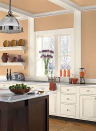 kitchen wall colors, orange kitchen