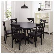 en modern ikea masa sandalye modelleri siyah yemek odalari sandalye ikea