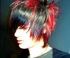 Black And Red Hair Styles Men Hair One Of The Guys Black Red Hair Hair Styles Men Hair Color